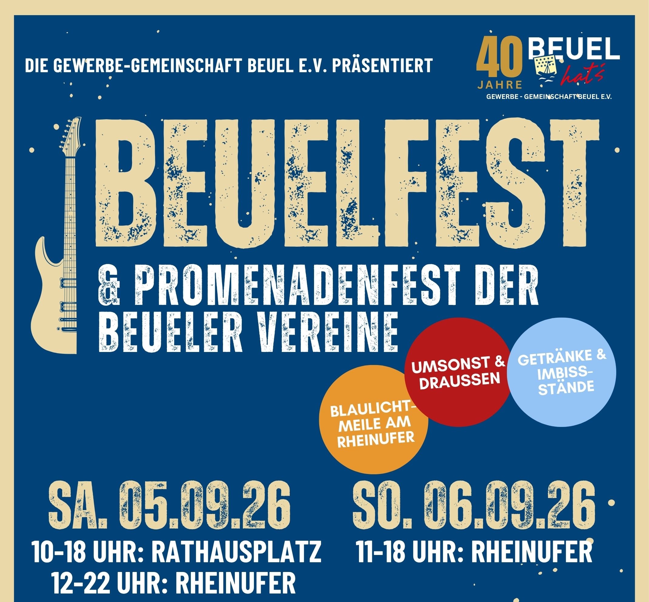 Beuelfest und Promenadenfest finden 2026 gemeinsam statt – jetzt mitmachen